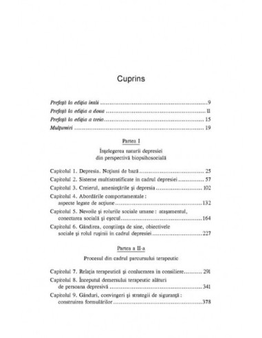 Depresia: psihoterapie și consiliere