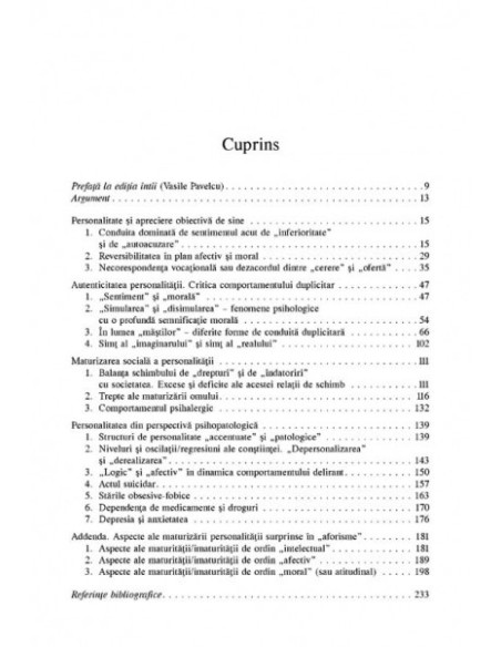 Maturizarea personalității