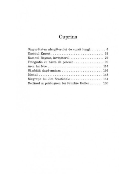 Singurătatea alergătorului de cursă lungă