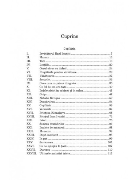 Copilăria. Adolescenţa. Tinereţea