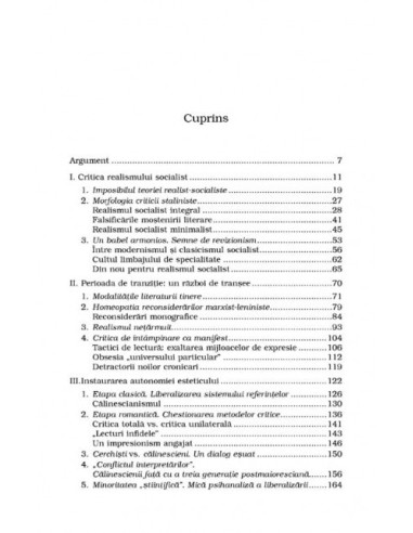 Critica în tranșee. De la realismul...