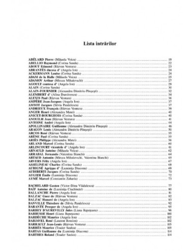 Dicționar de scriitori francezi