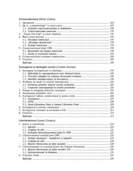 Ideologii politice actuale. Semnificații, evoluții și impact