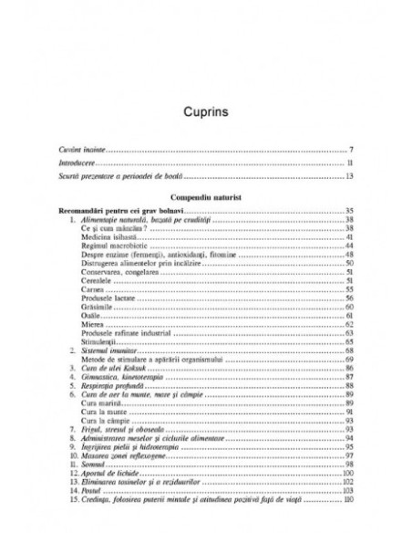 Incursiune în medicina naturistă