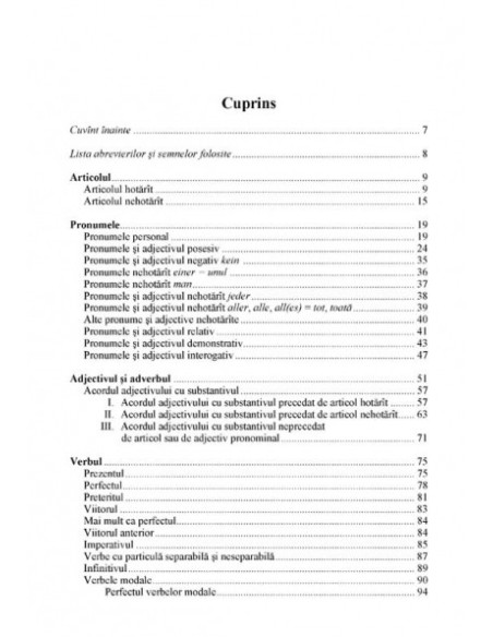 Limba germană. Exerciții de gramatică și vocabular (ediția a VII-a revăzută)