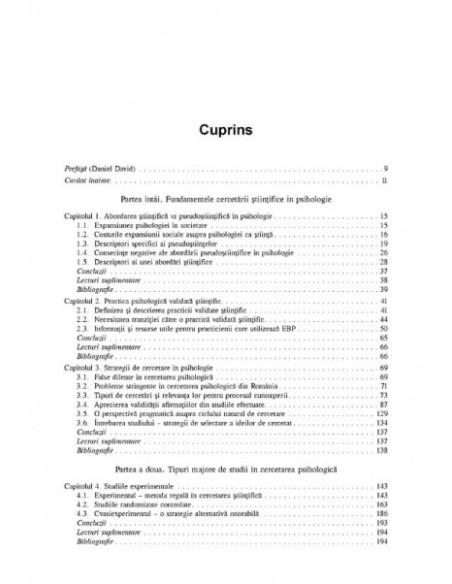 Psihologia validată științific. Ghid practic de cercetare în psihologie