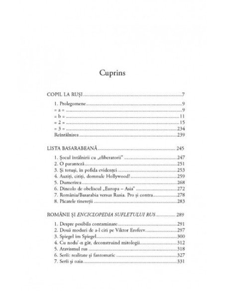 Lista basarabeană. Copil la ruşi