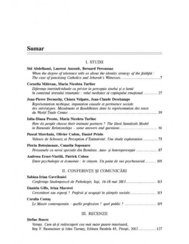 Psihologia Socială. Nr. 31 (I)/2013 –... Psihologia Socială. Nr. 31 (I)/2013 –...