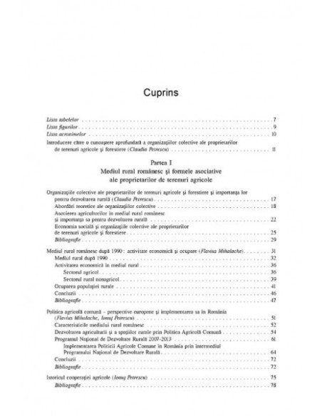 Organizațiile colective ale proprietarilor de terenuri agricole și forestiere. Profil, evoluție, tendințe