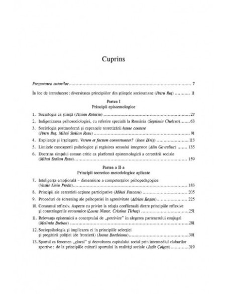 În căutare de principii. Epistemologie și metodologie socială aplicată