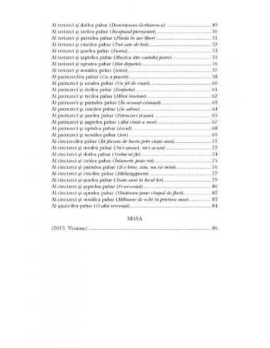 Șaizeci de pahare la o masă