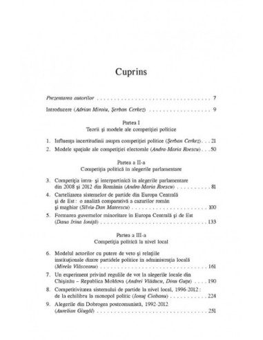 Competiția politică în România Competiția politică în România