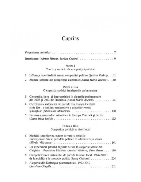 Competiția politică în România