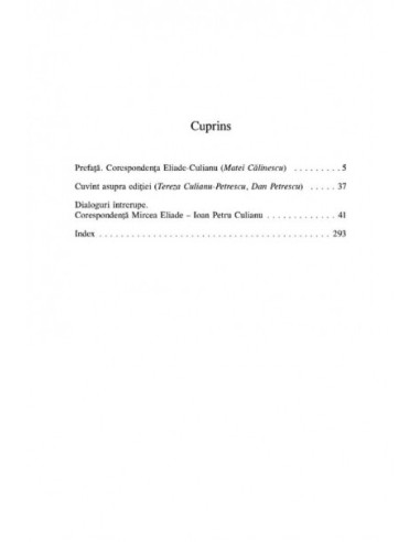 Dialoguri întrerupte: Corespondenţa... Dialoguri întrerupte: Corespondenţa...