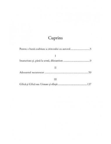 Exerciții de imaturitate