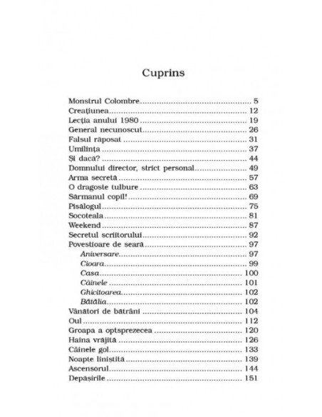 Monstrul Colombre și alte cincizeci de povestiri (ediție de buzunar)