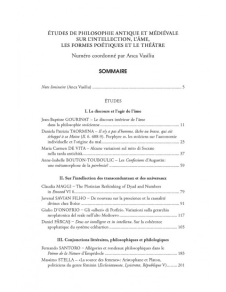 Chora. Revistă de studii antice şi medievale: filosofie, teologie, ştiinţe. Nr. 11/2013