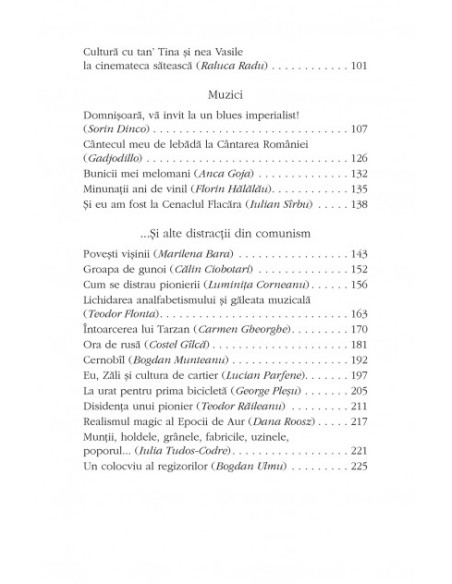 Cărţi, filme, muzici şi alte distracţii din comunism