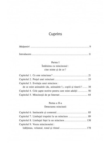 Limbajul trupului şi mincinoşii. 