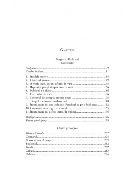 Borges la 80 de ani. Conversaţii. Cărţile şi noaptea