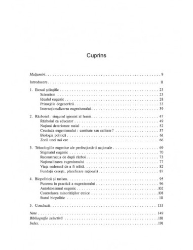 Eugenism și modernitate. Națiune,...