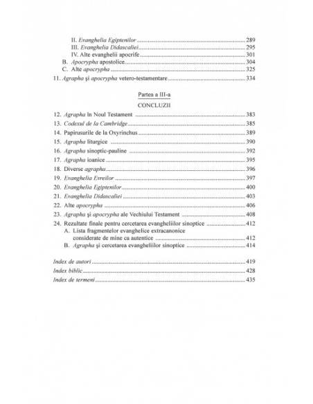Agrapha. Fragmente extracanonice ale Scripturii