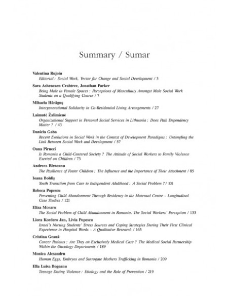 Revista de Asistență Socială. Nr. 4/2014