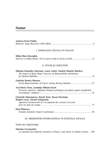 Psihologia socială. Nr. 34 (II)/2014...