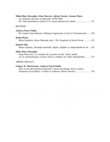 Psihologia socială. Nr. 34 (II)/2014...