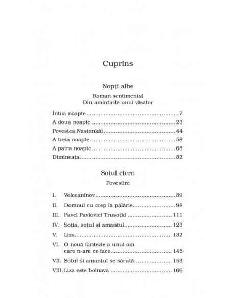 Nopţi albe. Soţul etern