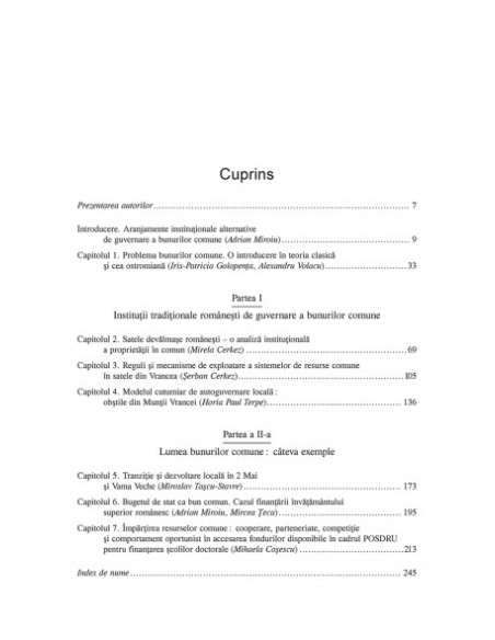Acțiune colectivă și bunuri comune în societatea românească