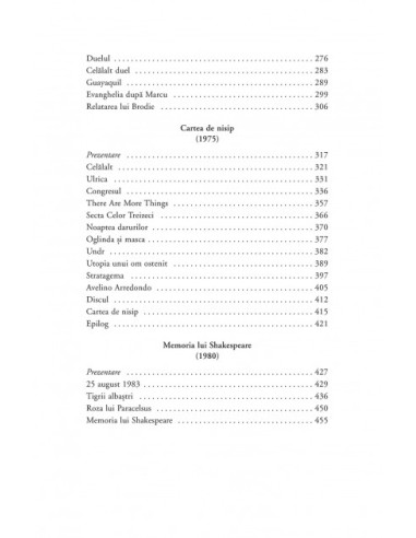 Cartea de nisip. Proză completă 2