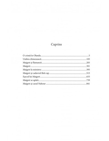 Integrala Maigret. Volumul V