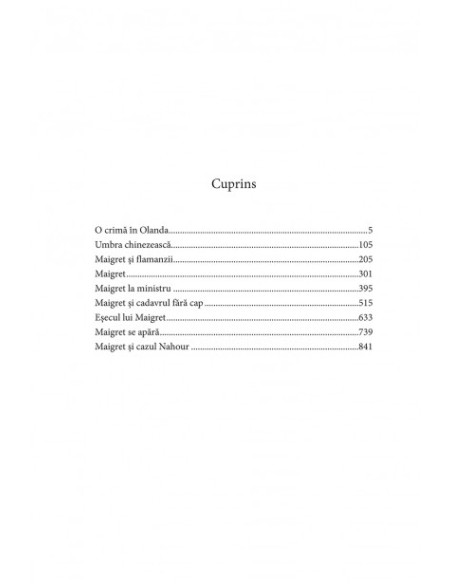 Integrala Maigret. Volumul V