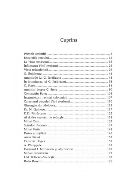 Amintiri de la Viaţa românească