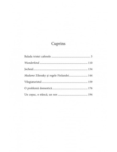 Balada tristei cafenele