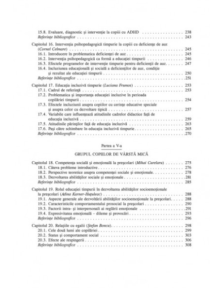 Dezvoltarea copilului și educația timpurie