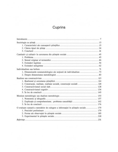 Fundamentele metodologice ale științelor sociale