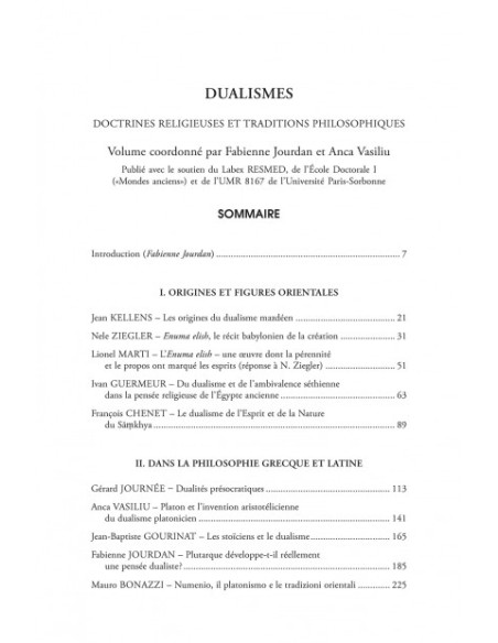 Chora. Dualismes. Doctrines religieuses et traditions philosophiques