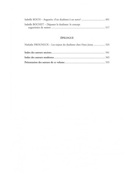 Chora. Dualismes. Doctrines religieuses et traditions philosophiques