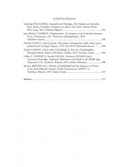 Chora. Revistă de studii antice şi medievale: filosofie, teologie, ştiinţe. Nr. 13/2015