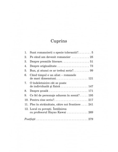 Meseria de romancier