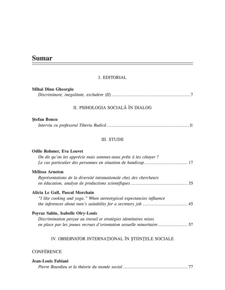 Psihologia Sociala. Nr. 38 (II)/2016