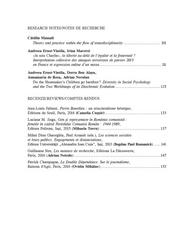 Psihologia Sociala. Nr. 38 (II)/2016