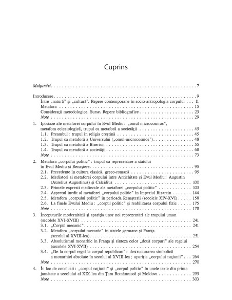„Corpul politic” în cultura europeană. Din Evul Mediu pînă în epoca modernă