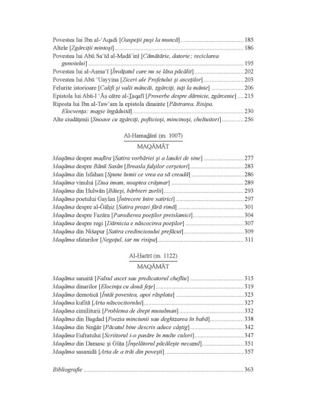 Umor şi satiră în literatura arabă clasică. al-Ğāḥiẓ, al-Hamaḏānī, al-Ḥarīrī. Antologie