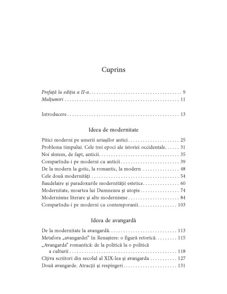Cinci feţe ale modernităţii. Modernism, avangardă, decadenţă, kitsch, postmodernism