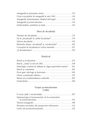 Cinci feţe ale modernităţii....