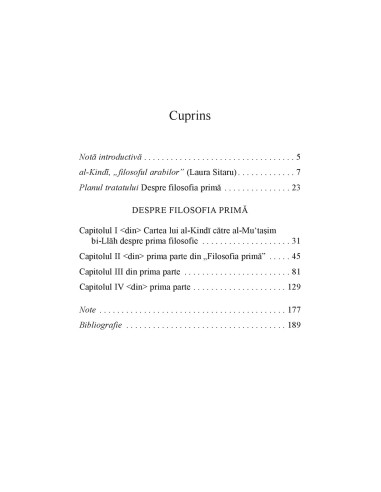 Despre filosofia primă (ediţie bilingvă)