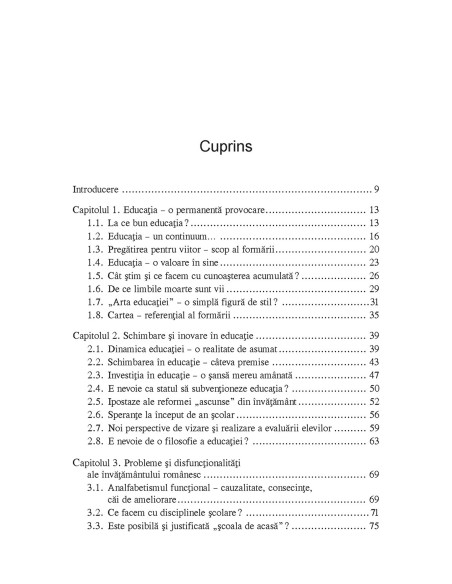 Educaţia. Reîntemeieri, dinamici, prefigurări